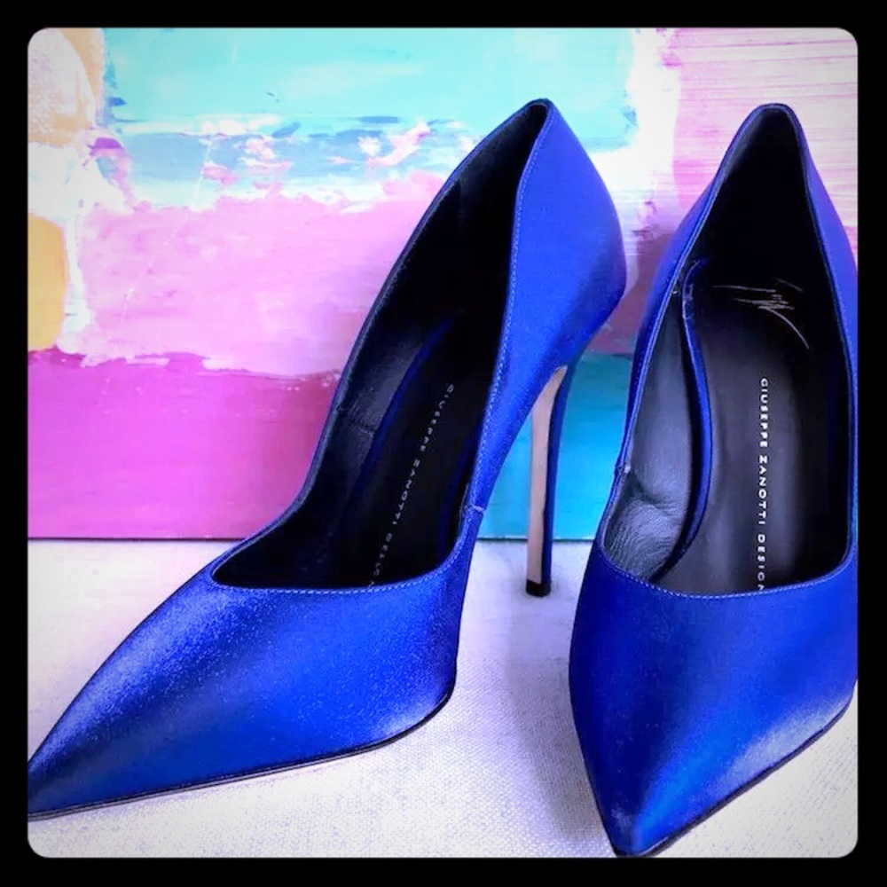 Gieseppe Zanotti Pumps Blue, Size 39.5, Worn Once